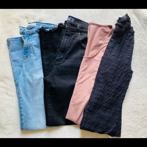 Abercrombie and fitch jeans & bodysuit bundle